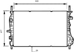 NRF 53741 Radiator, engine cooling