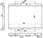 NRF 58226 Radiator, engine cooling