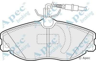 AUTOMOTIVE POWER EQUIPMENT CO PAD1168 Brake Pad