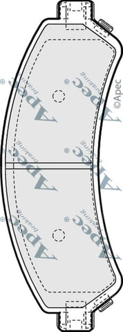 AUTOMOTIVE POWER EQUIPMENT CO PAD1176 Brake Pad