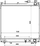 NRF 53914 Radiator, engine cooling