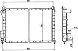 NRF 58241 Radiator, engine cooling