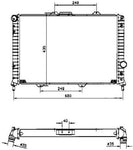 NRF 58254 Radiator, engine cooling