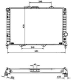 NRF 58254 Radiator, engine cooling