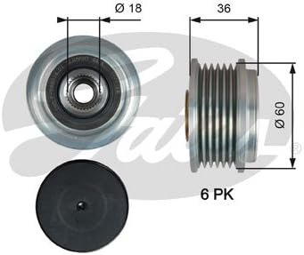 Gates OAP7215, Gates Replacement Freewheel Clutch Alternator OAP7215