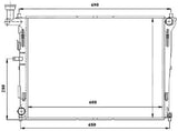 NRF 53845 Radiator, engine cooling