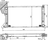 NRF 50558 Radiator, engine cooling