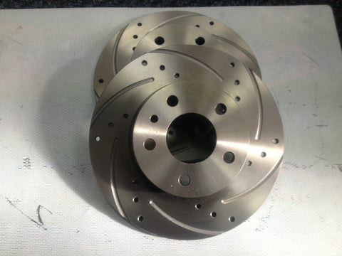 FITS AUDI Q3 2.0 TFSI QUATTRO FRONT DRILLED & GROOVED BRAKE DISCS & PADS