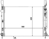 NRF 53001 Radiator, engine cooling