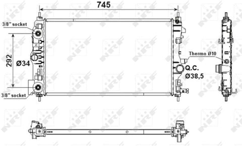 NRF 53159 Radiator, engine cooling