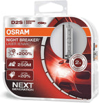 OSRAM XENARC NIGHT BREAKER LASER D3S, +200% more brightness, HID xenon bulb, discharge lamp, 66340XNL-HCB, duo box (2 lamps)