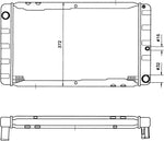 NRF 505405 Radiator, engine cooling