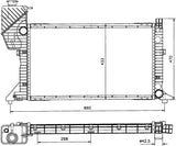 NRF 50557 Radiator, engine cooling