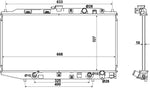 NRF 516728 Radiator, engine cooling