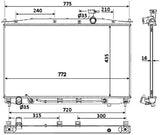 NRF 53943 Radiator, engine cooling