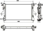 NRF 54204 Radiator, engine cooling