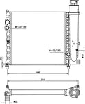 NRF 58714 Radiator, engine cooling