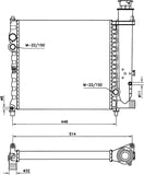 NRF 58714 Radiator, engine cooling