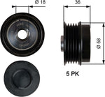 Gates OAP7214, Gates Replacement Freewheel Clutch Alternator OAP7214