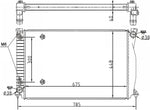 NRF 53105 Radiator, engine cooling