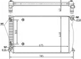 NRF 53105 Radiator, engine cooling