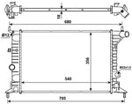 NRF 509516 Radiator, engine cooling