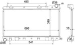 NRF 53595 Radiator, engine cooling