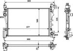 NRF 53981 Radiator, engine cooling