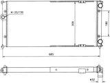 NRF 58095 Radiator, engine cooling