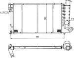 NRF 58092 Radiator, engine cooling