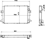 NRF 52003 Radiator, engine cooling