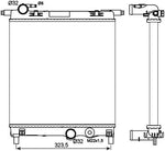 NRF 53102 Radiator, engine cooling