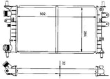 NRF 50100 Radiator, engine cooling