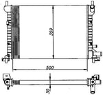 NRF 50130 Radiator, engine cooling