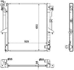 NRF 53907 Radiator, engine cooling