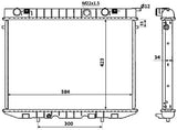 NRF 509532 Radiator, engine cooling