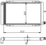 NRF 54614 Radiator, engine cooling