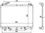 NRF 53702 Radiator, engine cooling