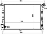 NRF 53807 Radiator, engine cooling