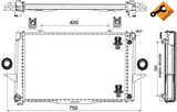 NRF 529509 Radiator, engine cooling