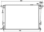 NRF 53168 Radiator, engine cooling