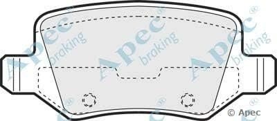 AUTOMOTIVE POWER EQUIPMENT CO PAD1214 Brake Pad