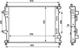 NRF 53987 Radiator, engine cooling