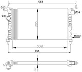 NRF 50551 Radiator, engine cooling