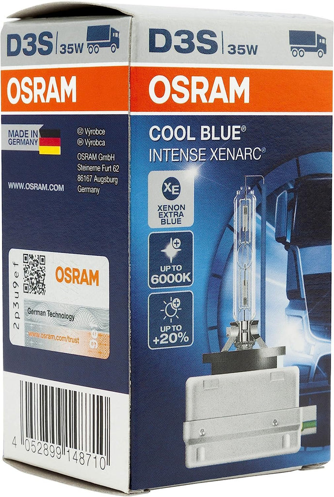 OSRAM XENARC COOL BLUE INTENSE D3S HID Xenon discharge bulb, discharge  lamp, 66340CBI-HCB, duobox (2 units)
