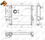 Nrf 53849A - Radiator, engine cooling