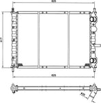 NRF 58190 Radiator, engine cooling