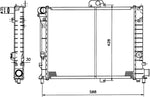 NRF 504140 Radiator, engine cooling