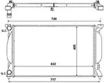 NRF 50539 Radiator, engine cooling