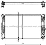 NRF 519504 Radiator, engine cooling